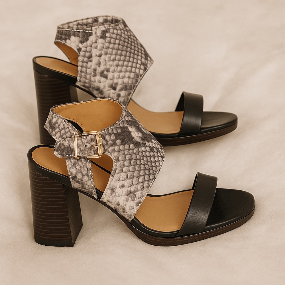 Coach snakeskin heeled Sandals
